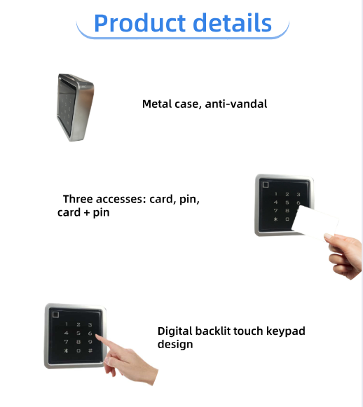 Auto Door Keypad Electronic Entry Doorwaterproof Metal Case RFID 125khz ...