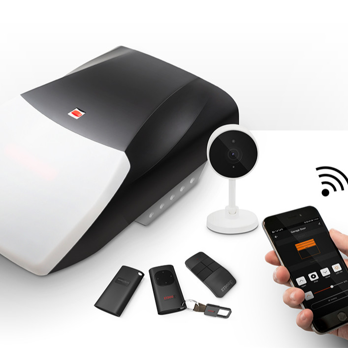 WiFi DC Motor 600N Battery Backup Garage Door Opener