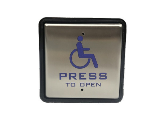 SS304 125VAC 12V 15x115x45mm Disabled Push Button