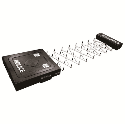 Traffic Police Q235 Steel Traffic Roadblocks , 7m Portable Tyre Killer