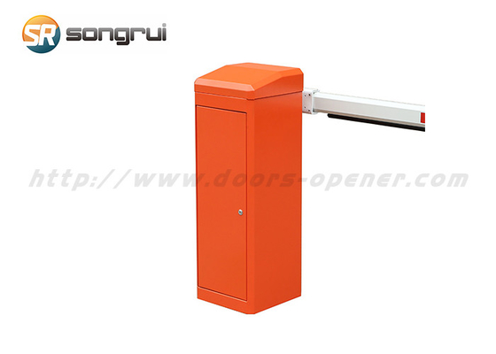 Orange BLDC Security Barrier Gate , 220V Traffic Barrier Gate